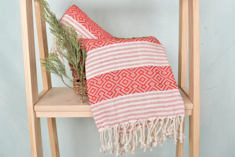 Beach Towel Gift, Bridesmaid Favors, Sand-Resistant Peshtemal, Bachelorette Party Gifts Bridesmaids, 68x40 Cotton Diamond Towel, Turkish Towel USA - 4