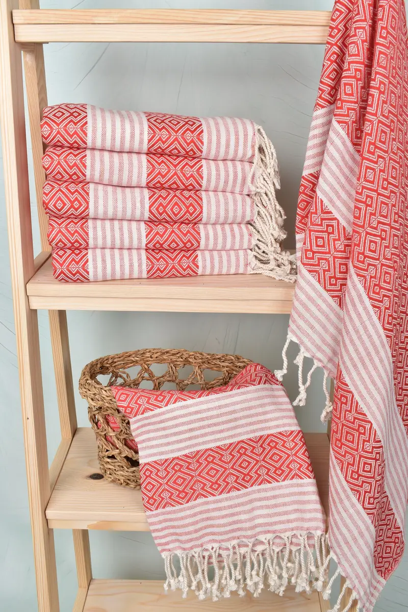 Beach Towel Gift, Bridesmaid Favors, Sand-Resistant Peshtemal, Bachelorette Party Gifts Bridesmaids, 68x40 Cotton Diamond Towel, Turkish Towel USA - 3