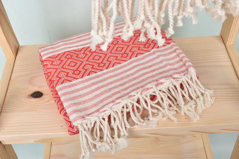 Beach Towel Gift, Bridesmaid Favors, Sand-Resistant Peshtemal, Bachelorette Party Gifts Bridesmaids, 68x40 Cotton Diamond Towel, Turkish Towel USA - 5