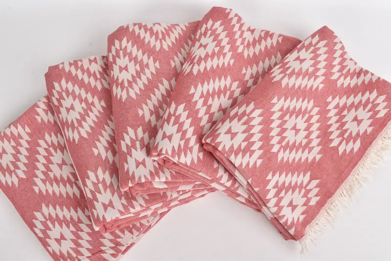 Decorative Blanket, Housewarming Gift, Spooky Bachelorette Party, Woven Throw Blanket, Handmade Gift, Organic Throw, 84x56 Cotton Kilim Design Towel - 3