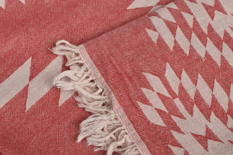 Decorative Blanket, Housewarming Gift, Spooky Bachelorette Party, Woven Throw Blanket, Handmade Gift, Organic Throw, 84x56 Cotton Kilim Design Towel - 8