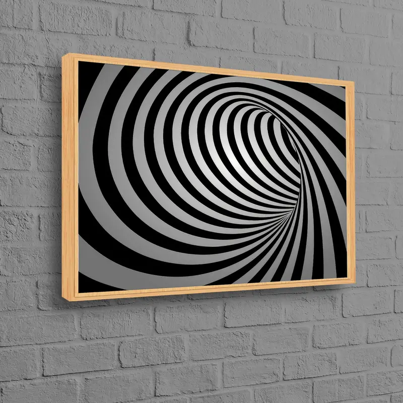 Trendy Vogue Soyut Kanvas: Siyah Beyaz Baskılı Sanat