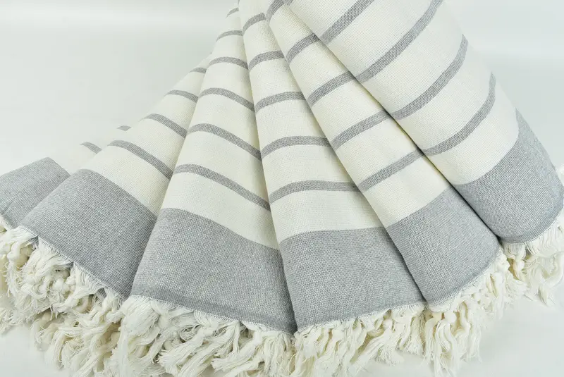 Beach Theme Bachelorette Party Gifts, Bath towel, Soft towel, Peshtemal Towel, 68x39 Cotton Striped Towel, Wedding Shower Gift, Turkish bath towel - 4