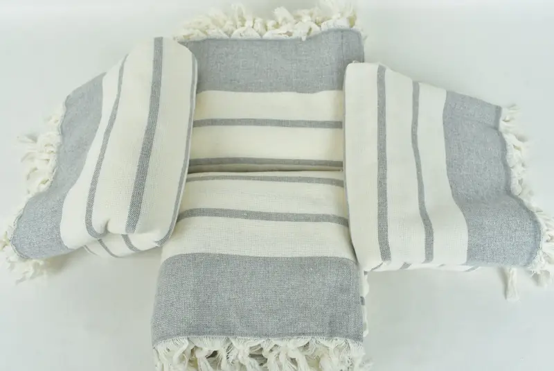 Beach Theme Bachelorette Party Gifts, Bath towel, Soft towel, Peshtemal Towel, 68x39 Cotton Striped Towel, Wedding Shower Gift, Turkish bath towel - 6