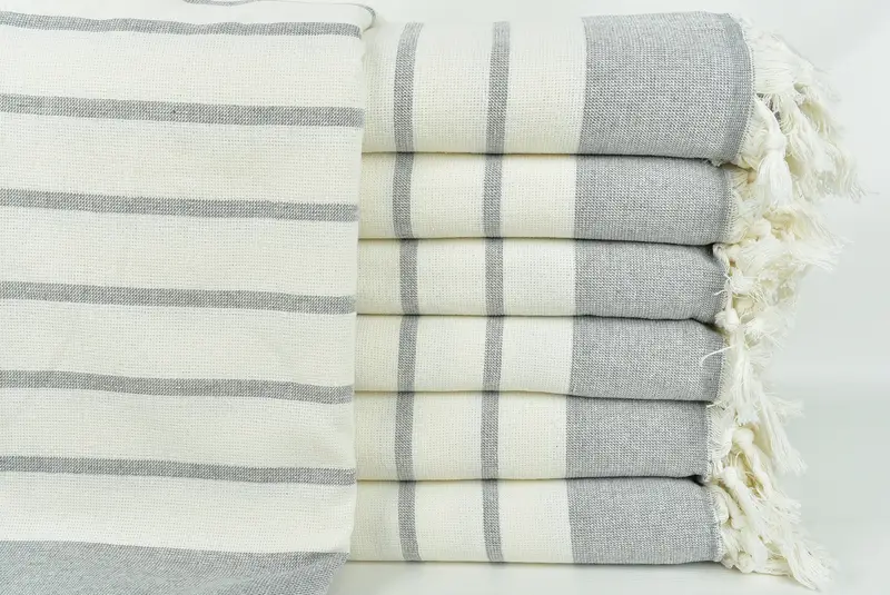 Beach Theme Bachelorette Party Gifts, Bath towel, Soft towel, Peshtemal Towel, 68x39 Cotton Striped Towel, Wedding Shower Gift, Turkish bath towel - 1