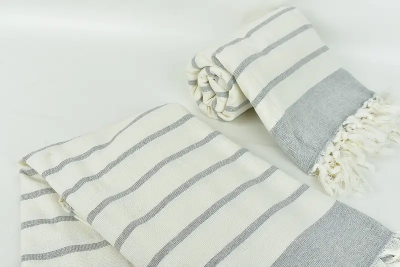 Beach Theme Bachelorette Party Gifts, Bath towel, Soft towel, Peshtemal Towel, 68x39 Cotton Striped Towel, Wedding Shower Gift, Turkish bath towel - 7