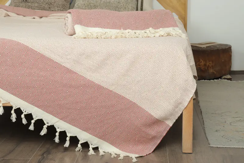 Personalized Blanket, Bedspread, 104x80 Cotton Diamond Towel, Halloween Bachelorette Party, Turkish Bedcover, Throw Blanket, Bohemian Bedspread - 7