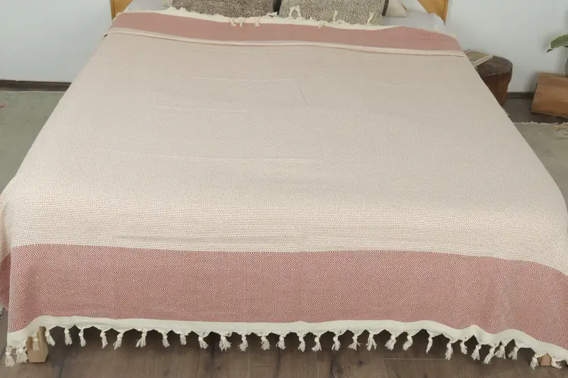 Personalized Blanket, Bedspread, 104x80 Cotton Diamond Towel, Halloween Bachelorette Party, Turkish Bedcover, Throw Blanket, Bohemian Bedspread - 8