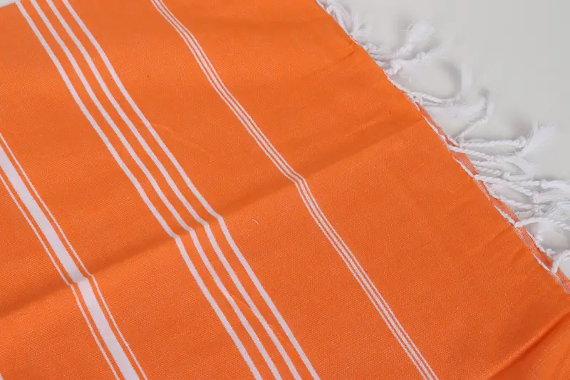 Travel Towel, Sand-free towel, Handmade Turkish Towel, Embroidered Towel, Monogram Beach Towel, Wedding Gift For Bride, 70x40 Cotton Striped Towel - 6
