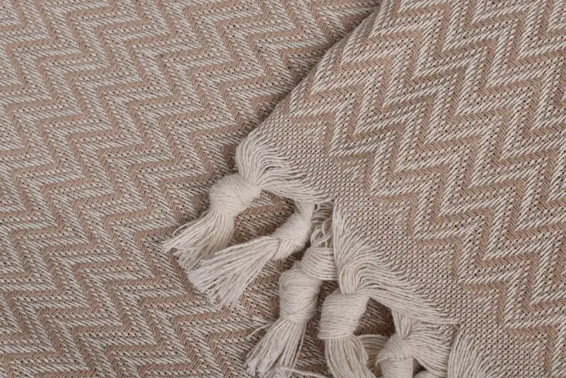 Boho Throw Blankets, 76x64 Cotton Zig zag Towel, Throw Blanket, Mother Of The Groom Gift, Wedding Hand Made Gift, Custom Wedding Gifts - 8