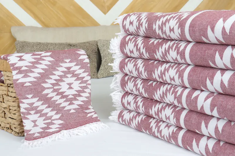 84x56 Cotton Kilim Towel, Family Gift Basket, Custom Blanket, Halloween Blanket, Housewarming Gift, Throw Blanket, Personalized Wedding Gift - 4