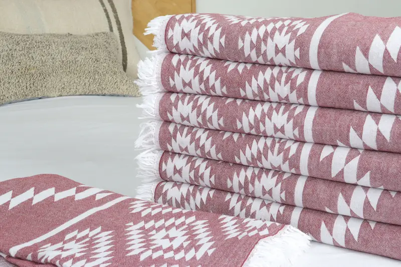 84x56 Cotton Kilim Towel, Family Gift Basket, Custom Blanket, Halloween Blanket, Housewarming Gift, Throw Blanket, Personalized Wedding Gift - 3