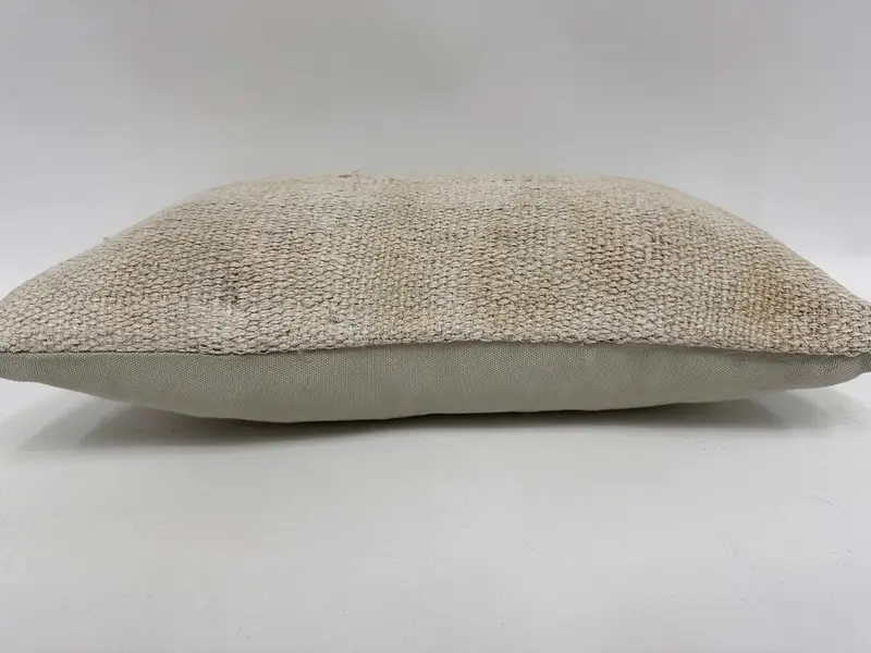 12x20 White Cushion Cover, Home Decor Pillow, Turkish Kilim Pillow, Pillow Case, Interior Designer Pillow, Luxury Pillow Cover - 5