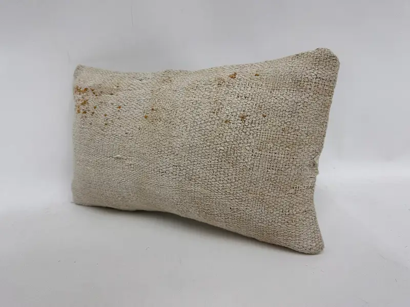12x20 White Cushion Cover, Home Decor Pillow, Turkish Kilim Pillow, Pillow Case, Interior Designer Pillow, Luxury Pillow Cover - 4