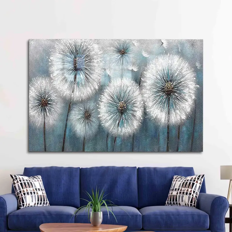 Modern Dandelion Lover Printed Glass: Trendy Abstract Design