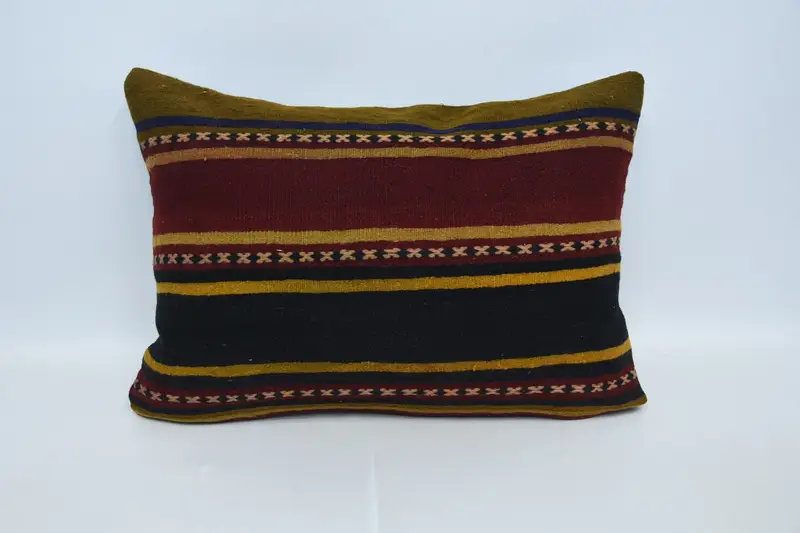 Cushion Cover, Rustic Cushion Case, Pillow for Couch, 20x28 Red Pillow Sham, Vintage Kilim Throw Pillow, Turkish Bench Pillow, Home Decor Pillow - 1