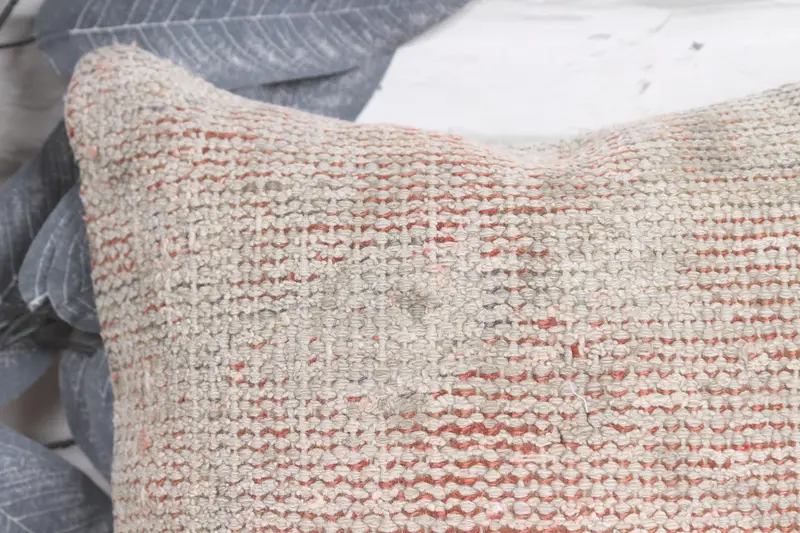 Cotton Cushion Case, 12x12 Red Pillow Case, Antique Pillows, Boho Pillow Sham Cover, Cushion Case, Turkish Pillow, Anatolian Pillow Case - 2