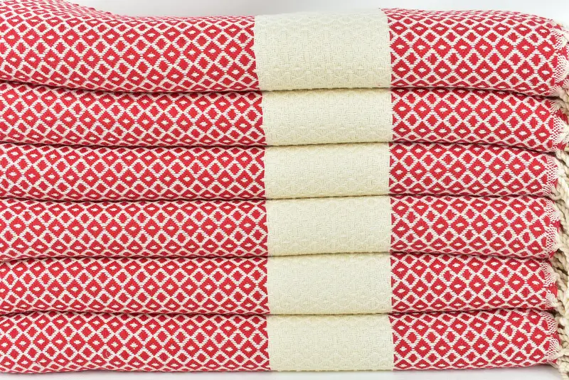 Holiday Towel, Wedding Day Gift For Bride, Peshtemal Towel USA, Gifts For Him, 70x40 Cotton Geometric Towel, Peshtemal Towel, Sand-resistant towel - 2