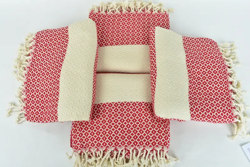 Holiday Towel, Wedding Day Gift For Bride, Peshtemal Towel USA, Gifts For Him, 70x40 Cotton Geometric Towel, Peshtemal Towel, Sand-resistant towel - 6