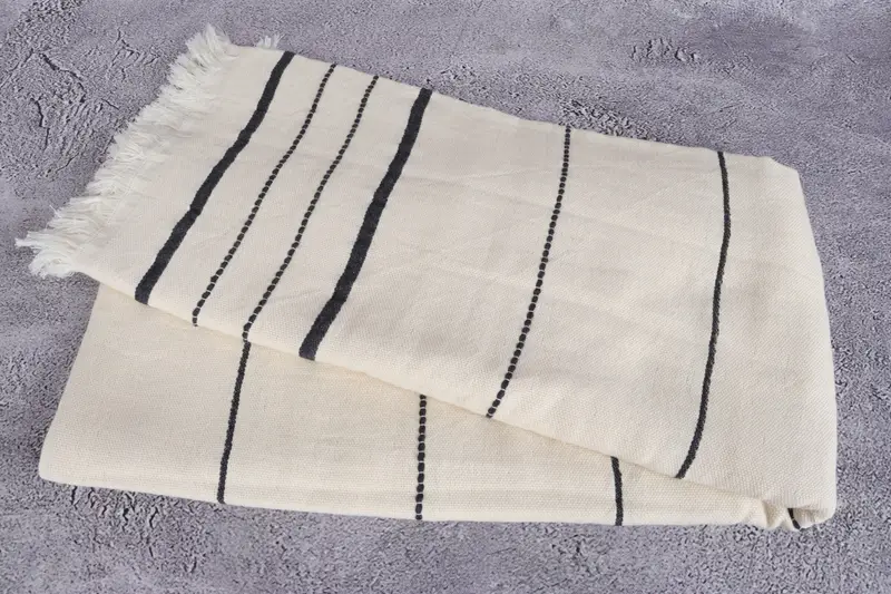 Bridal Shower Favors, Sand-free towel, 70x40 Cotton Striped Towel, Gift For Him, Luxury Beach Towel, Wedding Gift Ideas, Girl Trip Party Favor - 6
