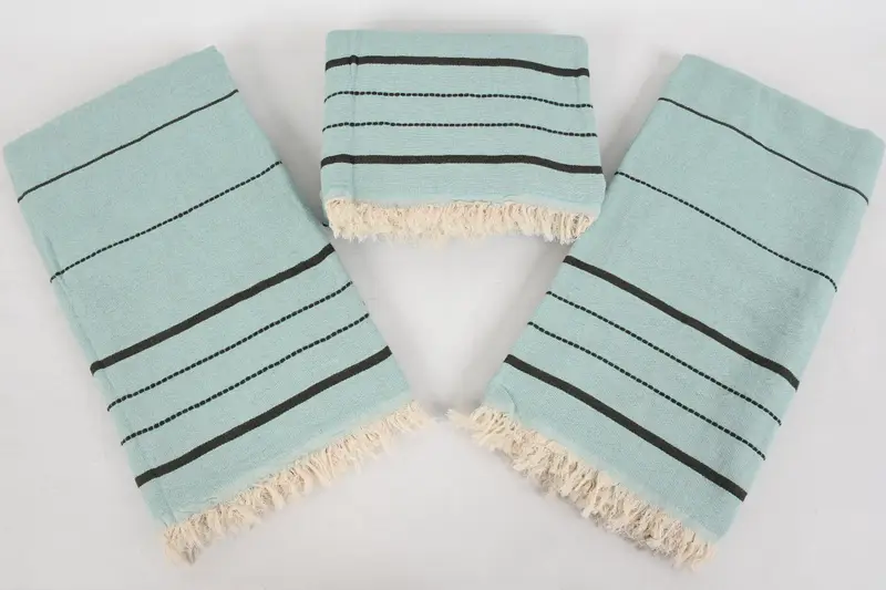 Personalized Gift, 70x40 Cotton Striped Towel, Gift For Best Friend, Custom Towel Beach, Custom Wedding Gift, Embroidered Beach Towel, Hammam towel - 8