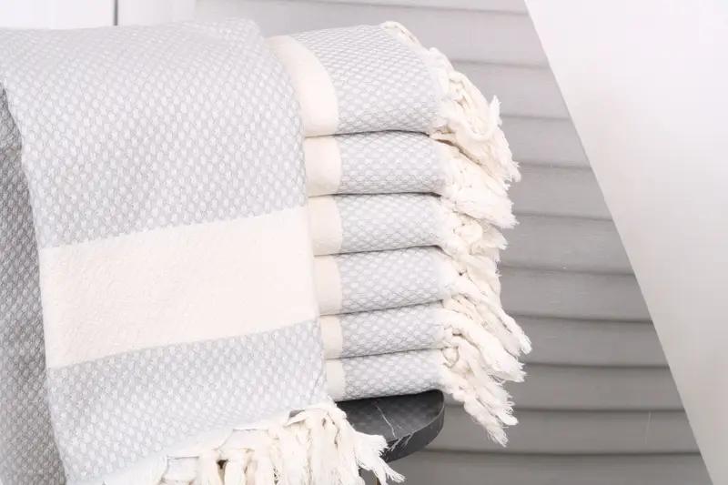 Bachelorette Gift Light Gray Cotton Towel, 36x67 Inches