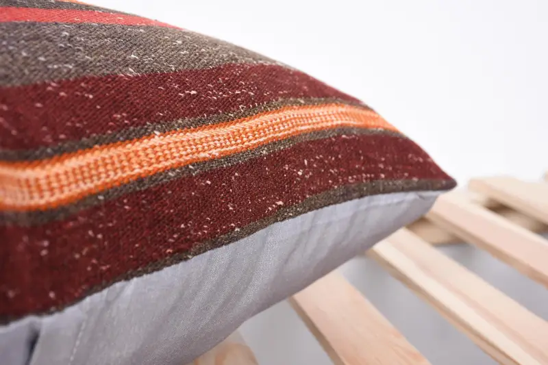 Kilim Pillow, 20x20 Brown Cushion, Decorative Bolster Pillow, Boho Pillow Sham Cover, Pillow Cover, Decorative Bolster Pillow Sham, Gift Pillow - 7