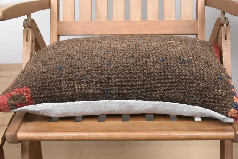 Pillow Sham, Vintage Pillow, Pillow for Sofa, 12x20 Brown Cushion, Personalized Gift Pillow Cushion Cover, Boho Pillow Sham Cover - 5