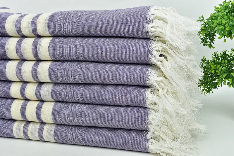 Thin towel, Bachelor Party Favors, 68x40 Cotton Striped Towel, Guest Towel, Wedding Favors, Personalized Wedding Gift, Gift Towel, Organic Towel - 3