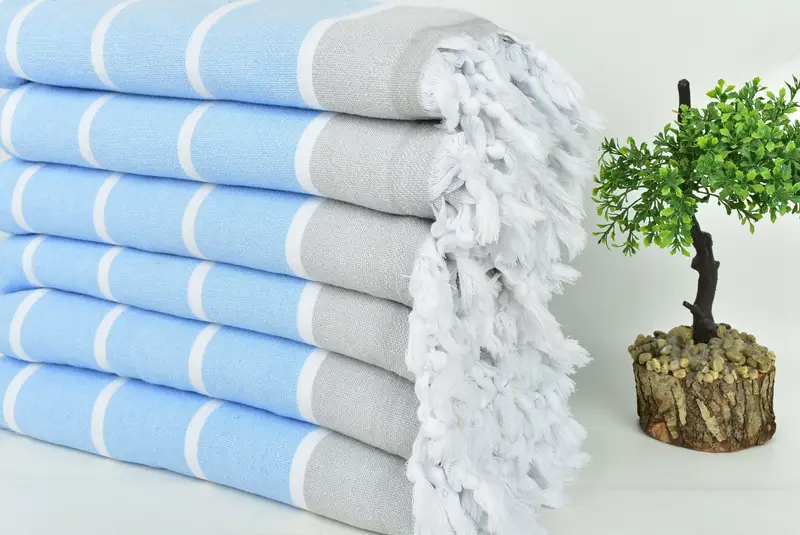 Monogram Beach Towel, 68x40 Cotton Striped Terry Towel, Luxury Turkish Bath Towel, Bachelorette Party Favor, Wedding Gifts Towel, Gifts For Him - 3