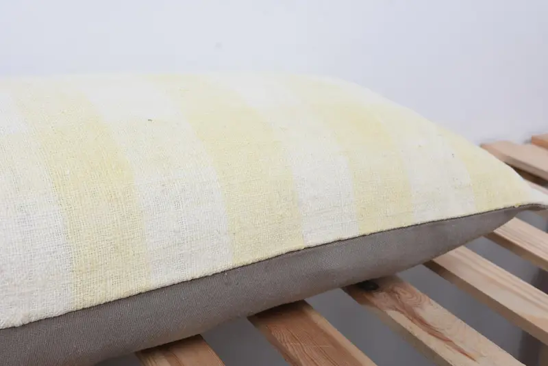 Pillow Sham, 12x36 White Pillow Cover, Interior Designer Pillow, Handwoven Pillow Cover, Bright Pillow Cover, Pillow for Sofa, Gift Pillow - 7