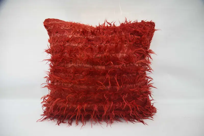 Gift Pillow, Pillow for Couch, Pillow, Handwoven Cushion, Comfy Throw Cushion, Chair Cushion Cover, Interior Designer Pillow, 32x32 Red Pillow Case - 5