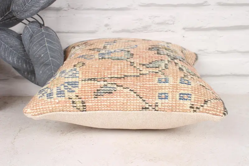 12x12 Orange Cushion Cover, Pillow Sham, Kilim Cushion Sham, Home Decor Pillow, Kilim Pillow Cover, Traditional Cushion Case - 5