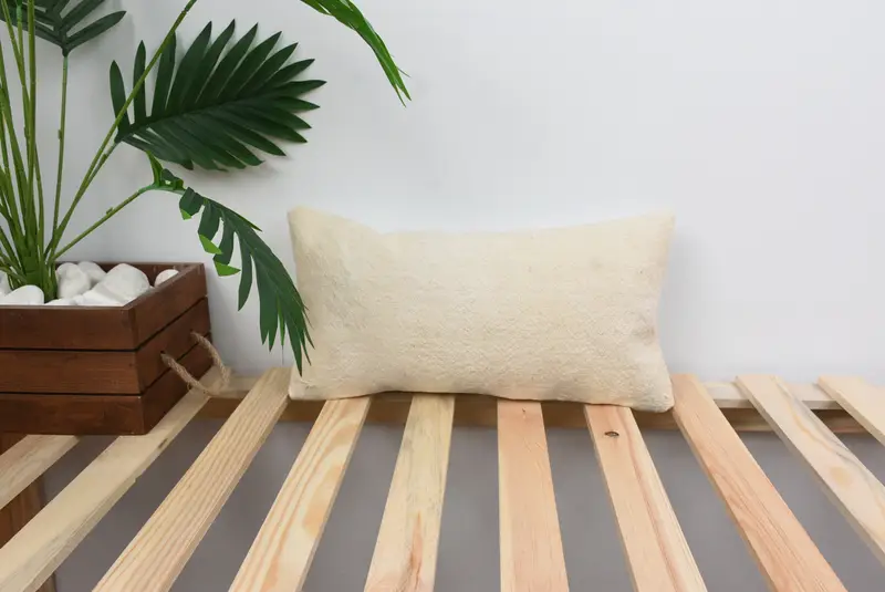 Home Decor Pillow, Pillow for Sofa, Cozy Throw Cushion, Cushion, Outdoor Cushion Case, Vintage Pillow, Patio Pillow Cover, 8x16 White Cushion - 1
