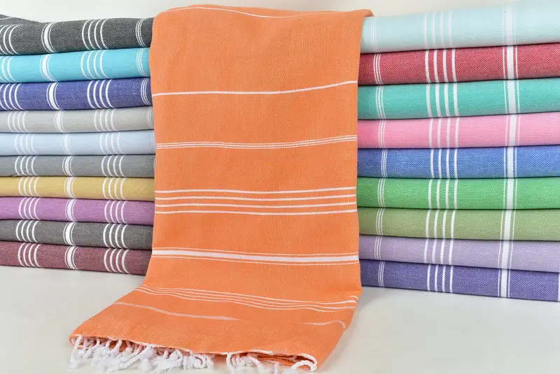 Bath towel, 70x40 Cotton Striped Towel, Turkish Towel Personalized, Maid Of Honor Gift, Personalized Bridesmaid Gift, Monogrammed Beach Towel - 2