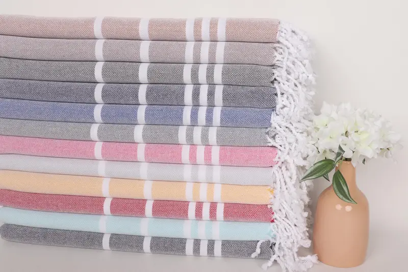 70x40 Cotton Striped Towel, Custom Beach Towel, Bridesmaid Gifts Personalized, Organic Turkish towel, Pool Towels, Turkish bath towel, Gym Towel - 2