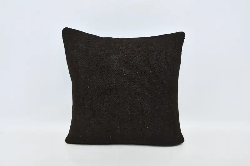 Ethnic Pillow Sham, 24x24 Brown Pillow Sham, Pillow for Couch, Pillow for Sofa, Christmas Cushion Cover, Kilim Cushion Sham, Cushion - 1