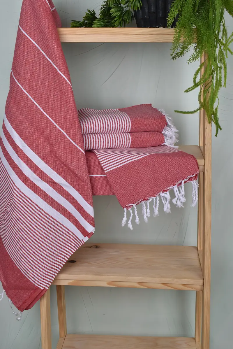 Bridal Shower Gifts, Handmade Turkish bath towel for summer vacation, Beach Towel Gift, 70x40 Cotton Striped Towel, Soft towel, Luxury towel - 6