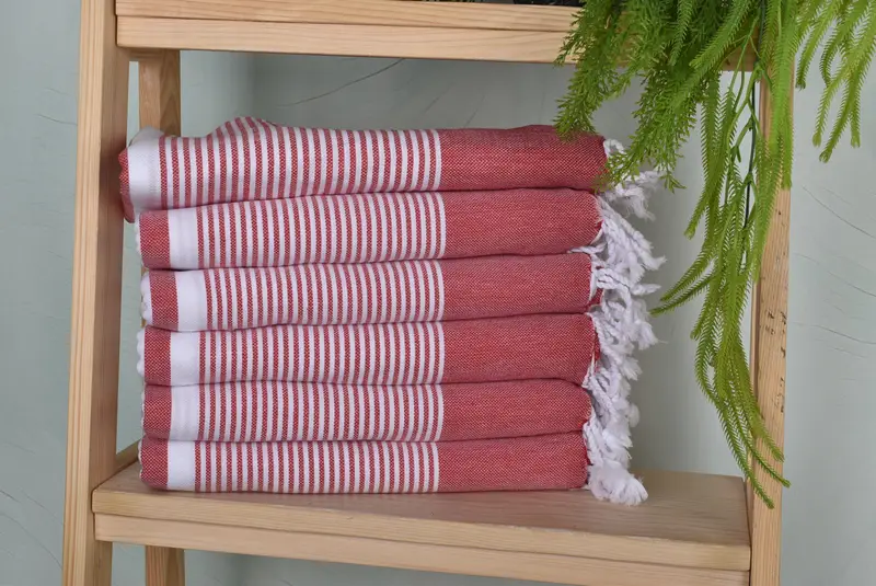 Bridal Shower Gifts, Handmade Turkish bath towel for summer vacation, Beach Towel Gift, 70x40 Cotton Striped Towel, Soft towel, Luxury towel - 1