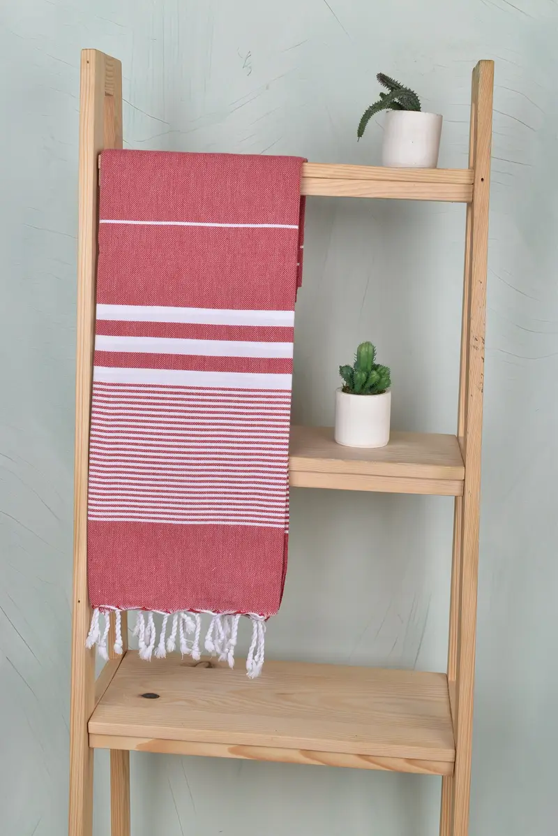 Bridal Shower Gifts, Handmade Turkish bath towel for summer vacation, Beach Towel Gift, 70x40 Cotton Striped Towel, Soft towel, Luxury towel - 8