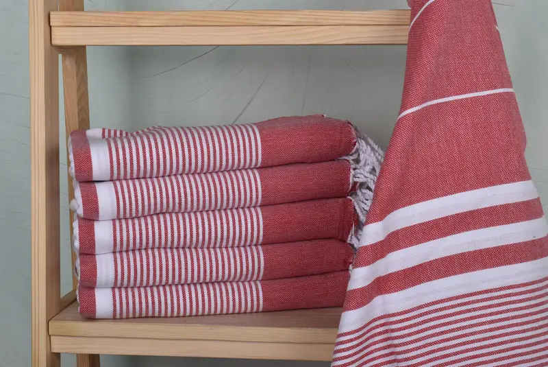 Bridal Shower Gifts, Handmade Turkish bath towel for summer vacation, Beach Towel Gift, 70x40 Cotton Striped Towel, Soft towel, Luxury towel - 2