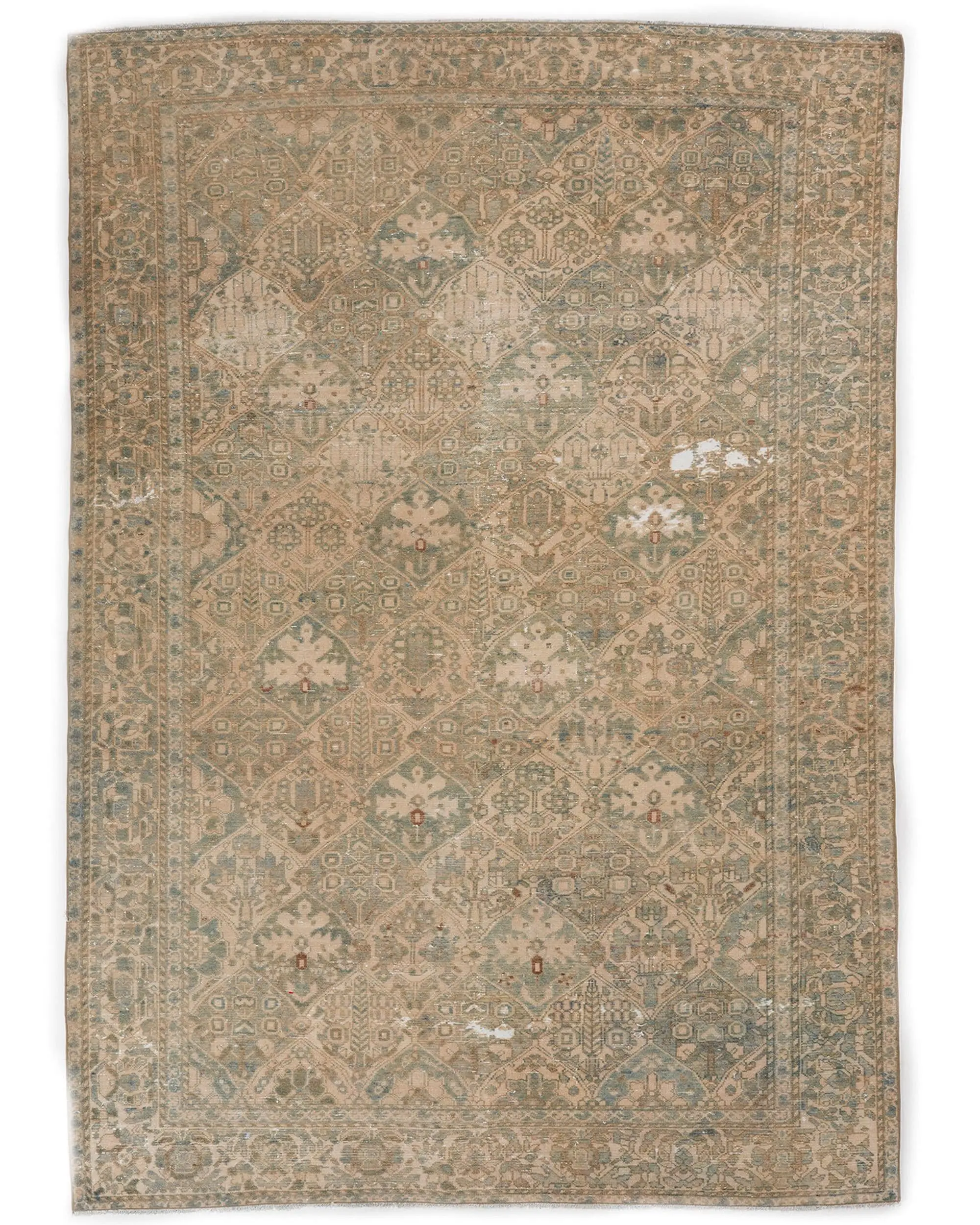 Türk 7x9.9 ft Halı, Vintage Büyük Halı, Kahverengi Halı - 1