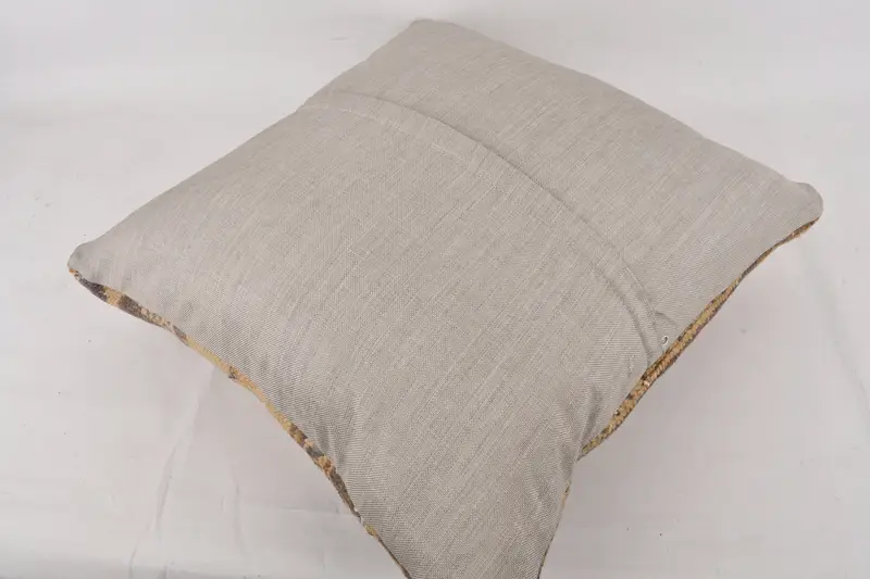 Pillow Case, Sustainable Pillow, Vintage Kilim Throw Pillow, Throw Kilim Pillow, Home Decor Pillow, 24x24 Brown Pillow Cover - 7