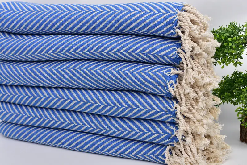 Beach Towel Gift, Spa Towel, Quick-dry peshtemal, Beach towel, Gift For Boyfriend, Unique Wedding Gift, 70x40 Cotton Striped Towel, Kids Beach Towel - 3