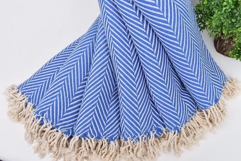 Beach Towel Gift, Spa Towel, Quick-dry peshtemal, Beach towel, Gift For Boyfriend, Unique Wedding Gift, 70x40 Cotton Striped Towel, Kids Beach Towel - 4