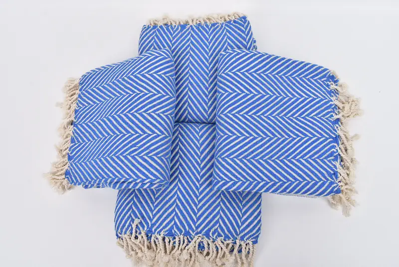 Beach Towel Gift, Spa Towel, Quick-dry peshtemal, Beach towel, Gift For Boyfriend, Unique Wedding Gift, 70x40 Cotton Striped Towel, Kids Beach Towel - 6