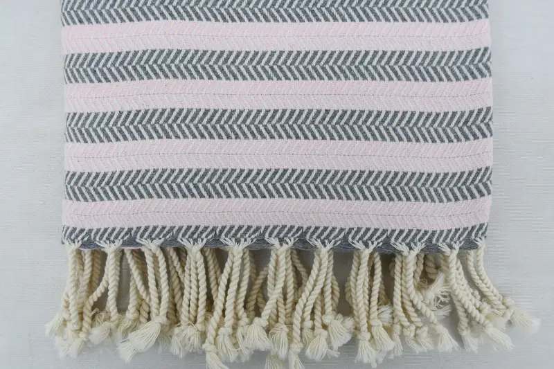 Handmade Gift, Turkish Towel Beach, Customized Turkish Towel, Bridesmaid Gifts Personalized, 70x40 Cotton Herringbone Towel, Bachelorette Party Gift - 5