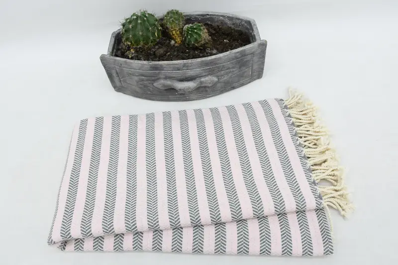 Handmade Gift, Turkish Towel Beach, Customized Turkish Towel, Bridesmaid Gifts Personalized, 70x40 Cotton Herringbone Towel, Bachelorette Party Gift - 6