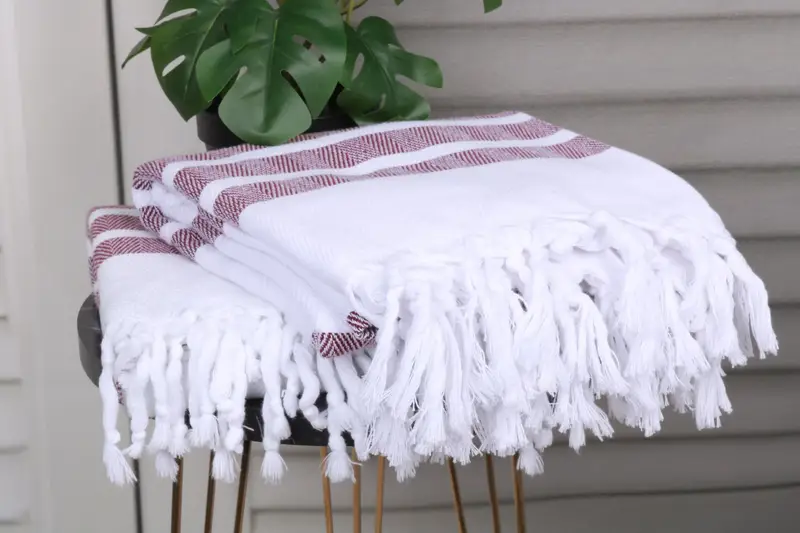 Monogram Turkish Towel, Wedding Gift Ideas, Personalized Turkish Towel, 70x40 Cotton Herringbone Towel, Bachelorette Party Gifts Bridesmaids - 3