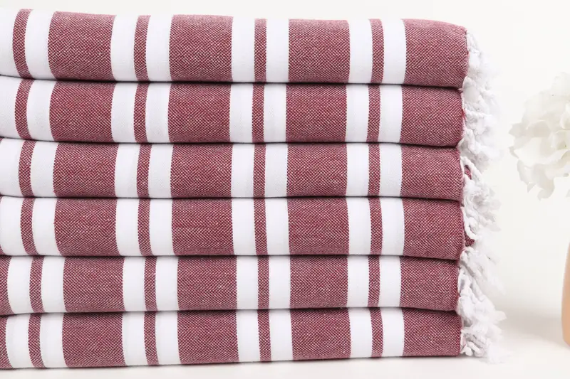 70x40 Cotton Striped Towel, Mother Of The Groom Gift, Absorbent towel, Summer Gift Ideas, Turkish Towel USA, Bachelor Bachelorette Party Favors - 3